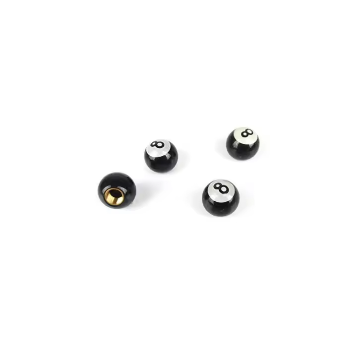 4pcs Tapones De Válvula De Neumáticos Universales Para Coche Camión Bicicleta Billar "Bola De Pool" Ruedas De Automóvil Accesorios De Coche - 1