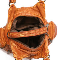 Bolso De Hombro Vintage Yogodlns Para Mujer En Cuero PU Suave Gran Capacidad Bolso De Mano Moda Con Manija De Color Stitching - details 35