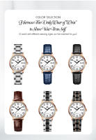 Reloj De Mujer Shengke Moda Diamante Dial Verde Diseño Original Reloj De Cuarzo Resistantes Al Agua Y Choque Con Correa De Cuero Y Caso Redondo - details 7