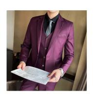 Traje De Novio Para Hombre S-9XL Moda Negocios Profesional Traje Formal Coreano Conjunto De Chaqueta Chaleco Y Pantalones Para Banquete - details 11