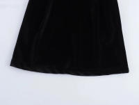 Vestido Mini Vintage TRAFZA Para Mujer Con Hebilla Y Cuello Abierto Estilo Casual Elegante Verano 2024 Fiesta Noche - details 3