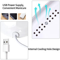 Luz UV Para Uñas LINMANDA 88W Con 18 LED Y 3 Configuraciones De Tiempo Para Manicura Profesional Uso Doméstico Y Viaje - details 8