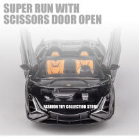 Modelo De Coche De Luxo Lambo Lightning Roadster 1:32 En Escala Con Sonido Y Luz Juguetes De Decoración Para Niños Coche De Metal Diecast De La Serie Fast & Furious - details 3