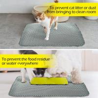 Alfombra De Arena Para Gatos Doble Capa EVA Impermeable Antideslizante Filtro De Sándwich Lavable Para Perros Y Gatos Suministros De Limpieza Para El Piso - details 2