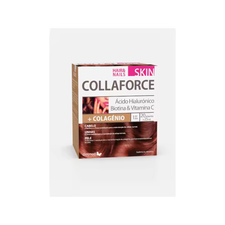 Dietmed Skin Collaforce Hair & Nail 20 Ampollas Vial - 1