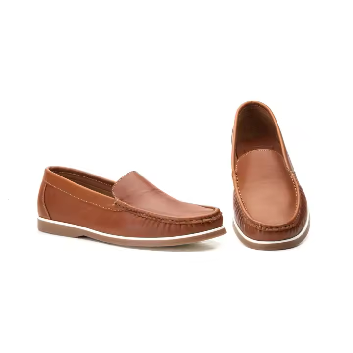 GI-580 Cuero Hecho en España Náuticos Hombre Piel Cuero Ibérico Numeración: 39-45 Marca: Ibérico Color: Cuero nautico en piel muy comodos ideales para primavera verano de gran comodidad - 1