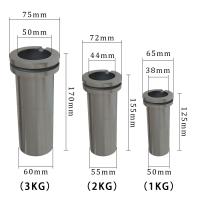 NIUPIKA Crucible De Grafita De Alta Pureza Para Fundición De Metal Herramientas De Joyería Para Oro Plata Cobre Aluminio Molde De Bloque De Metal Para Fundición De Joyas - details 0