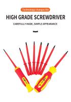 Juego De Destornilladores Aislados Magnéticos SLOTTED Phillips TORX Resistentes a La Corriente Alta 500V Herramientas De Reparación Para Electricistas - details 7