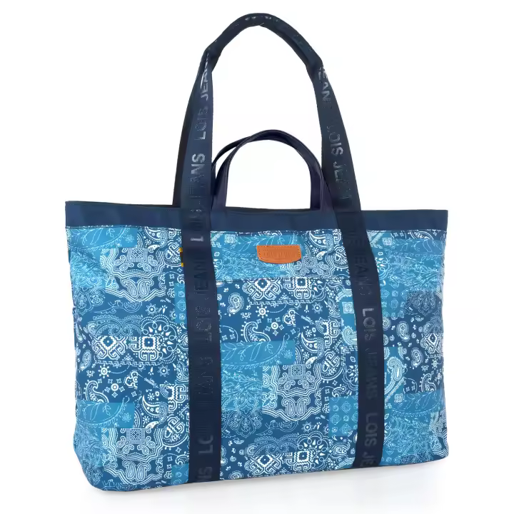 Lois - Bolsa Playa - Bolso Playa Mujer - Bolsas De Playa Grandes - Bolsas De Playa De Marca - Bolsa De Playa Con Cemallera - Bolso De Playa De Moda. Ligera Super Grande 601701 - 1