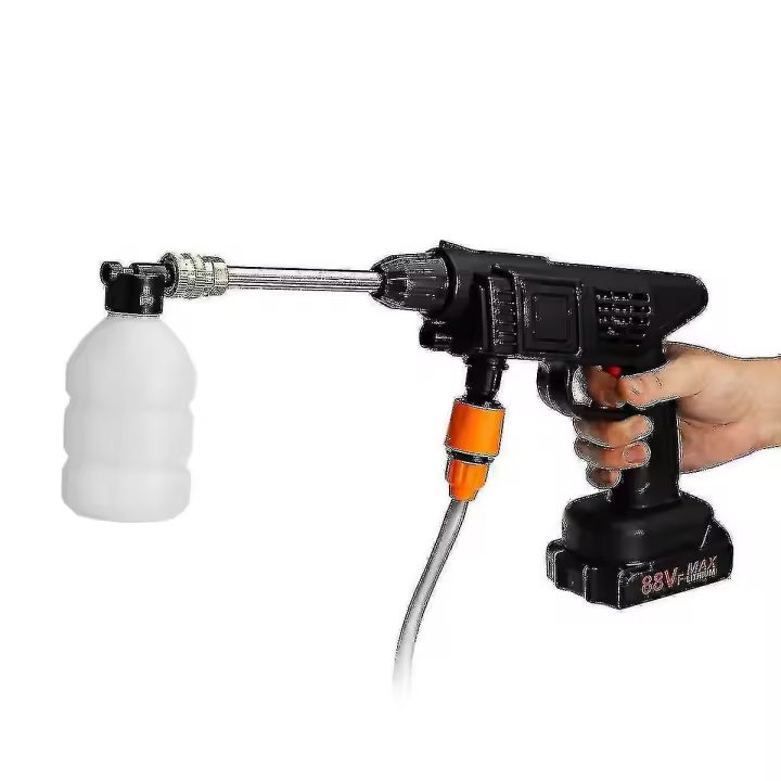 60 bar 1500W inalámbrico de alta presión Utensilios para Limar El coche eléctrico recargable Máquina espuma Agua compatible Envío libre + calidad superior - 1
