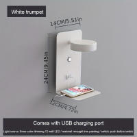 Lámpara De Pared LED Moderna Y Sencilla Para Dormitorio Luz Nocturna Con Carga USB Para Móvil Lámpara De Noche Para El Lecho - details 2