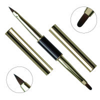 Pincel De Uñas Doble Final Para Arte De Uñas DIY Pincel De Línea De Estrípes Y Polvo De Acrílico Liquido Para Uñas UV GEL Extensión Y Dibujo De Francés - details 1