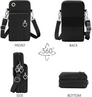 Bolso bandolera de Nailon para Mujer, Bolso para teléfono con Puerto para auriculares y Correa para el hombro ajustable - details 3
