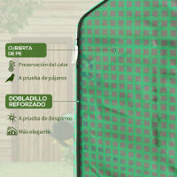 Outsunny Cubierta de Invernadero 140x73x190 cm Cubierta de Repuesto de Invernadero con Ventana Puerta con Cremallera Anti-UV Protección de Plantas para Jardín Verde - details 3