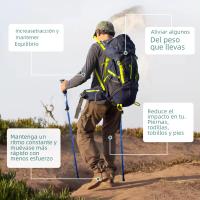 Bastones de Trekking ultraligeros ajustables, bastón de aleación de aluminio para caminar, Trail Running, senderismo, Alpenstock plegable para turismo - details 4