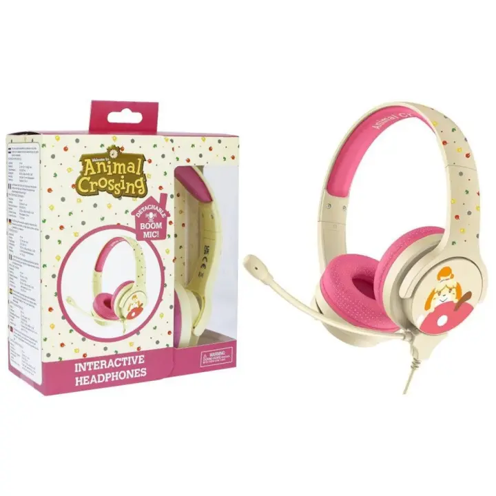 AURICULARES INFANTILES CON MICRÓFONO ANIMAL CROSSING PEQUEÑO TAMAÑO VOLUMEN LIMI OTL Technologies - 1