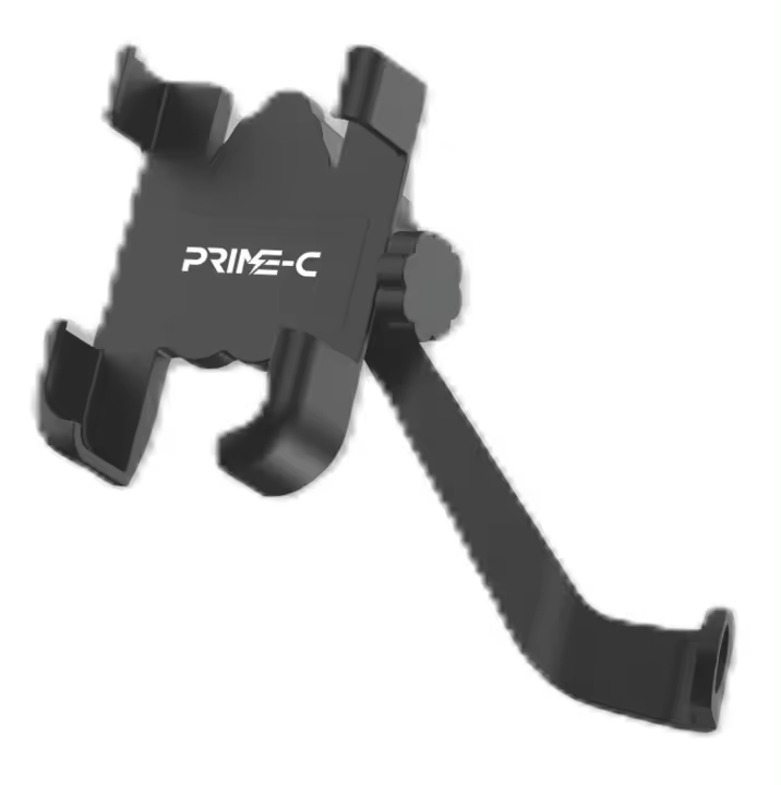 Soporte de Teléfono para Moto PRIME-C, Montaje Ajustable para Motocicleta, Rotación 360°, Fijación Fácil con Una Mano, Compatible con iPhone y Android, Negro - 1