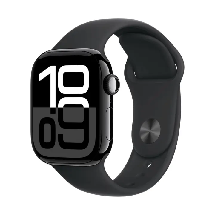 Apple Watch Series 10 GPS 46 mm Aluminio (Negro Jet) y Correa Deportiva Negra - M/L - 1