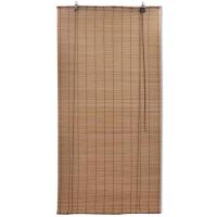 vidaXL Estor enrollable de bambú 2 unidades marrón 80x160 cm - details 1