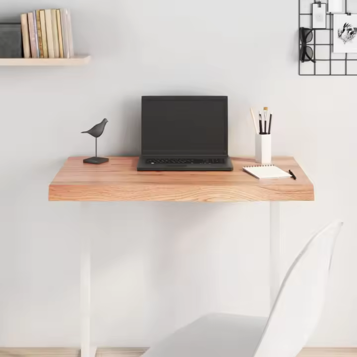 Mesa Superior Marron 80x60x(2-6) cm Roble Macizado - 1