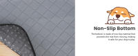 Nobleza 2 Piezas Lavable Almohadillas de Entrenamiento para Perros, Empapadores para Perros, Entrenamiento Almohadilla para Mascota Gris - details 2