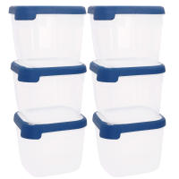 Curver - Pack 4-12 uds recipiente comida Grand Chef 0,4-2,6L, plástico reciclado, BPA Free, 100% hermético, apto microondas, congelador y lavavajillas, eco-Friendly, tapa y base transparentes, almacenamiento alimentos - details 1