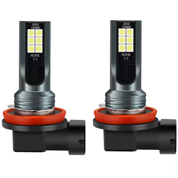 2Pcs H8 H11 H16 JP 9005 HB3 9006 HB4 Bombillas LED Super Brillantes Para Faros Antiniebla Y Luz Diurna Del Coche 12V 6000K Blanco - 1