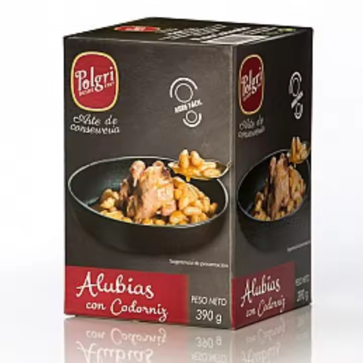 ALUBIAS CON CODORNIZ .EXQUISITO SABOR DE COCINA ELABORADA, PARA DARTE UN MOMENTO ESPECIAL AL PALADAR Y NO TENER QUE COCINAR-SABOR Y CALIDAD. - 1