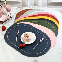 Juego De Tapetes Para Mesa De Cuero Lavables Y Resistente Al Calor Antideslizante Impermeable Para Comedor Tamaños 45x30CM Colores Variados - details 19