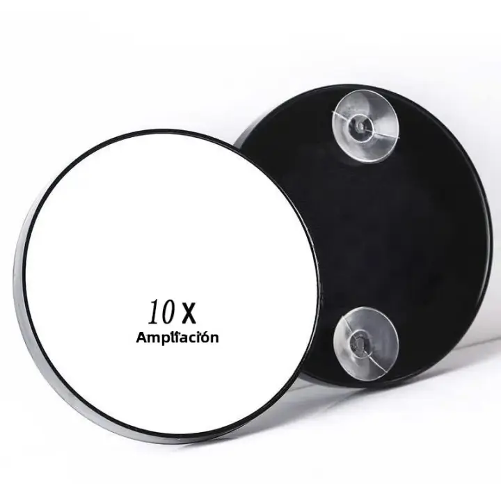 Espejo de aumento 10x /20x /30X, espejo de aumento pequeño con ventosa, para desplumar cejas, eliminar puntos negros y Acn - 1
