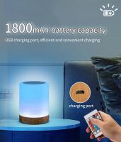 Lámpara De Noche LED Cambio De Color 7/13 Toque Control Dimmable Recargable USB Decoración De Escritorio Regalo Para Cama - details 8