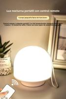 Lámpara De Noche LED Portátil Con Control Remoto Y Luz Dimmable Para Dormitorio Lámpara De Escritorio Para Lectura Y Decoración De Ambiente - details 5