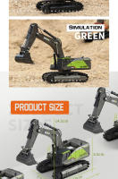 Huina 1721 Mini Excavadora De Aleación Para Niños Juguete De Simulación Para Niños De Edad Varón Vehículo De Ingeniería Resistente Caídas Con Gancho Manual Escala 1:50 - details 1