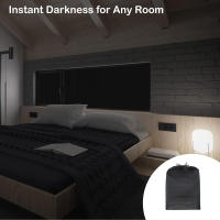 Cortina De Ventana Portátil Y Desmontable 100% Blackout Con Ventosas Para Sala De Estar Y Dormitorio Bloqueo De Calor Y Luz Natural Moderno - details 6