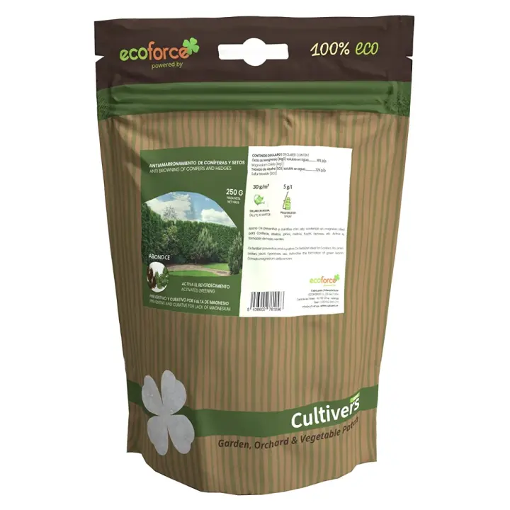 Cultivers Abono Coníferas y Setos - 250 G, Previene y Cura Amarilleamiento y Amarronamiento - 1