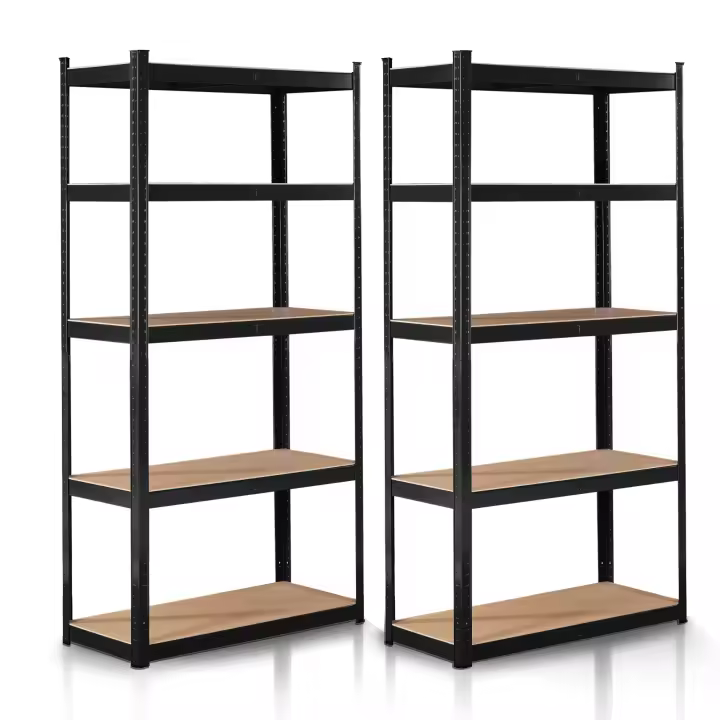 AREBOS Estantería Metálica 2X - 180x90x40cm - 875 Kg - 5 Baldas - 1