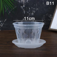 Maceta De Flor Transparente Con Agujeros Para Jardín Y Orquideas Accesorios De Maceta De Plástico Moderno Con Drenaje - details 8