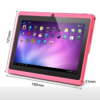 Tableta para niños, tableta de cuatro núcleos, 512 MB + 8 GB, pantalla HD de 7 pulgadas 1024 * 600, WiFi, juegos educativos de aprendizaje, regalo para niños, color blanco - details 1