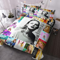Set De Fundas Para Edredón Y Almohadas Reversibles De 3 Piezas Con Estampado De Mujer Cantante Rubio Y Guitarra Funda Para Edredón Y Dos Fundas De Almohada Material Poliéster Suave Moderno - details 2