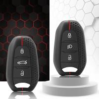 Estuche Para Llaves De Coche Silicone Keychain Holder Funda Para Peugeot 207 208 3008 206 308 508 2008 407 5008 301 Citroen C3 C4 C5 Berlingo - details 0