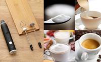 【MOTOR TURBO 2024】Espumador de Leche Electrico, USB Recargable Mini Batidora, Milk Frother, Batidora Leche Espuma, 3 Velocidades, Vaporizador de Leche, Batidora de Leche para Café con leche, Capuchino, Chocolate Caliente - details 0