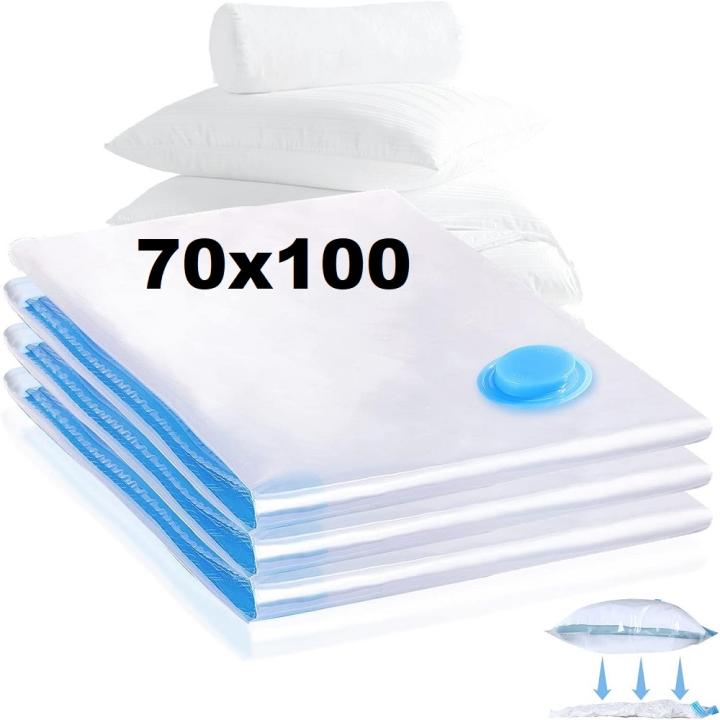 JORDI Bolsas Vacio Ropa,3 Piezas （70x100）Bolsas al Vacio Ropa Reutilizables,Bolsas De Almacenamiento Al Vacío Ahorro De Espacio Viajes Para Guardar Ropa, Edredones, Sábanas y Mantas,,fespu