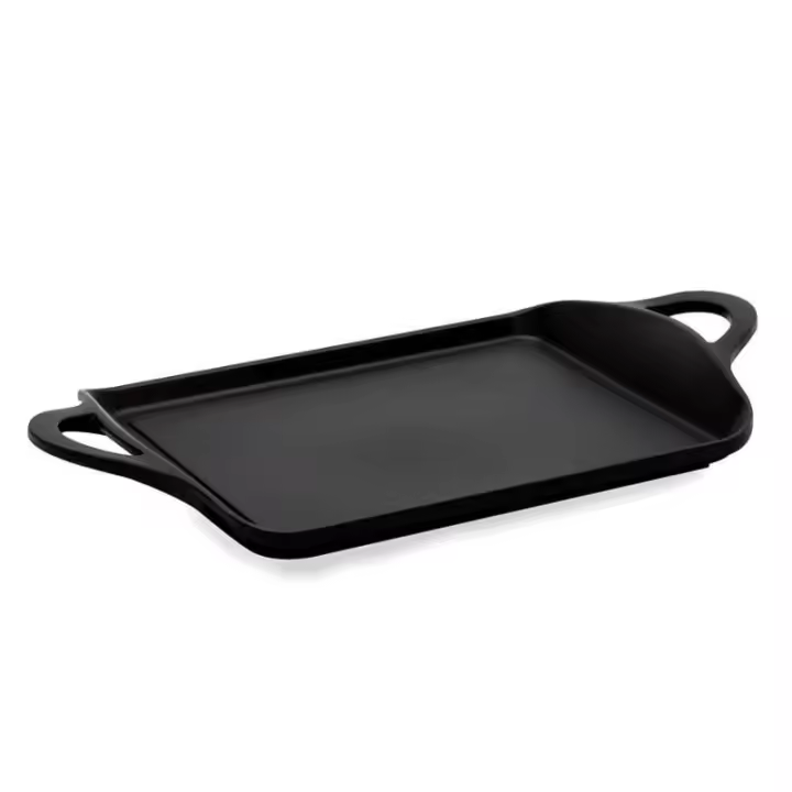 Valira black parrilla plana con asas induccion 28x21 4635-25 - 1