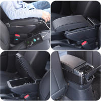 Soporte Central Para Peugeot 208 2012-2018 Caja De Almacenamiento Accesorios Internos Retrofits Con USB Material PU Y Plástico ABS - details 8