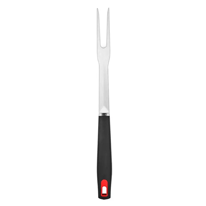Juego de seis piezas para barbacoa al aire libre, tenedor, pala y cepillo de limpieza de acero inoxidable para barbacoa, herramientas para acampar - 1