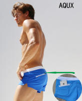 Bathing Suit for Men Low Waist Surfing Trunk Sexy Personality Swim Short with Pocket Beach Board Short Male Swimsuit Comfortable Fit - details 13