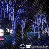 Luz De Lluvia De Meteoros Solar 30cm Con 8 Tubos Y 192 LEDs Luces De Hadas Impermeables Para Decoración De Navidad - details 4