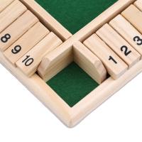 Juego De Mesa Deluxo Con Dados Para 4 Personas Juego De Cartas De Cierre De Caja Con 10 Números Para Adultos Y Familias Fiesta Club Bebida - details 17