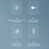 Fuente De Agua Para Gatos Con Sensor De Movimiento Y Filtro Dispensador Transparente De Acero Inoxidable Para Mascotas Pequeñas 2L - details 4