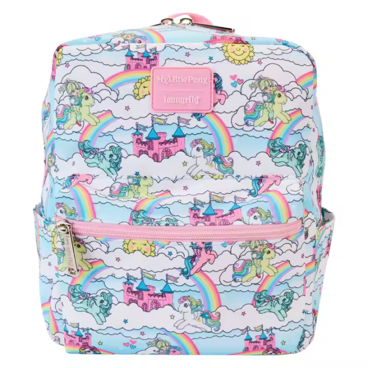 Mochila nylon Sky Scene My Little Pony Loungefly 24cm. Mochila ergonómica con amplio espacio. Diseño resistente y versátil para llevar tus pertenencias con estilo. - 1